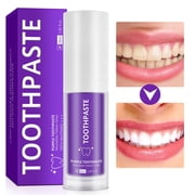 Yecuce Purple Toothpaste for Teeth Whitening, Tooth Stain Removal for Adults Teeth ,30ml