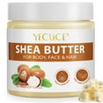 Yecuce Raw Shea Butter Lotion Face Body & Hair, Dry Skin Moisturizer