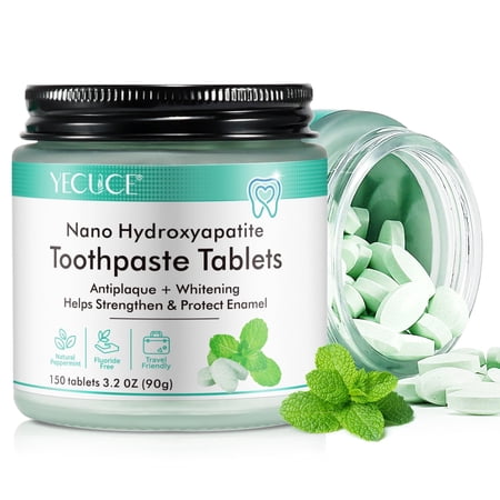 Yecuce Toothpaste Tablets-Enhances Enamel Strength, Whitens Teeth, And Reduces Tooth Sensitivity-Healthy Dental Care,150 Tablets
