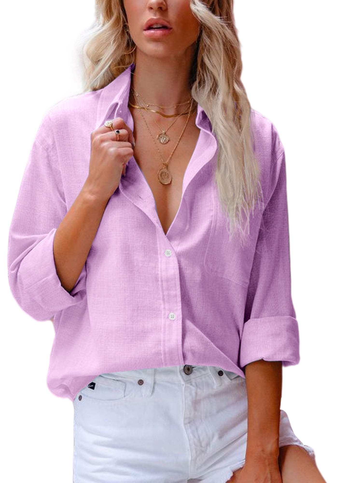women light purple top