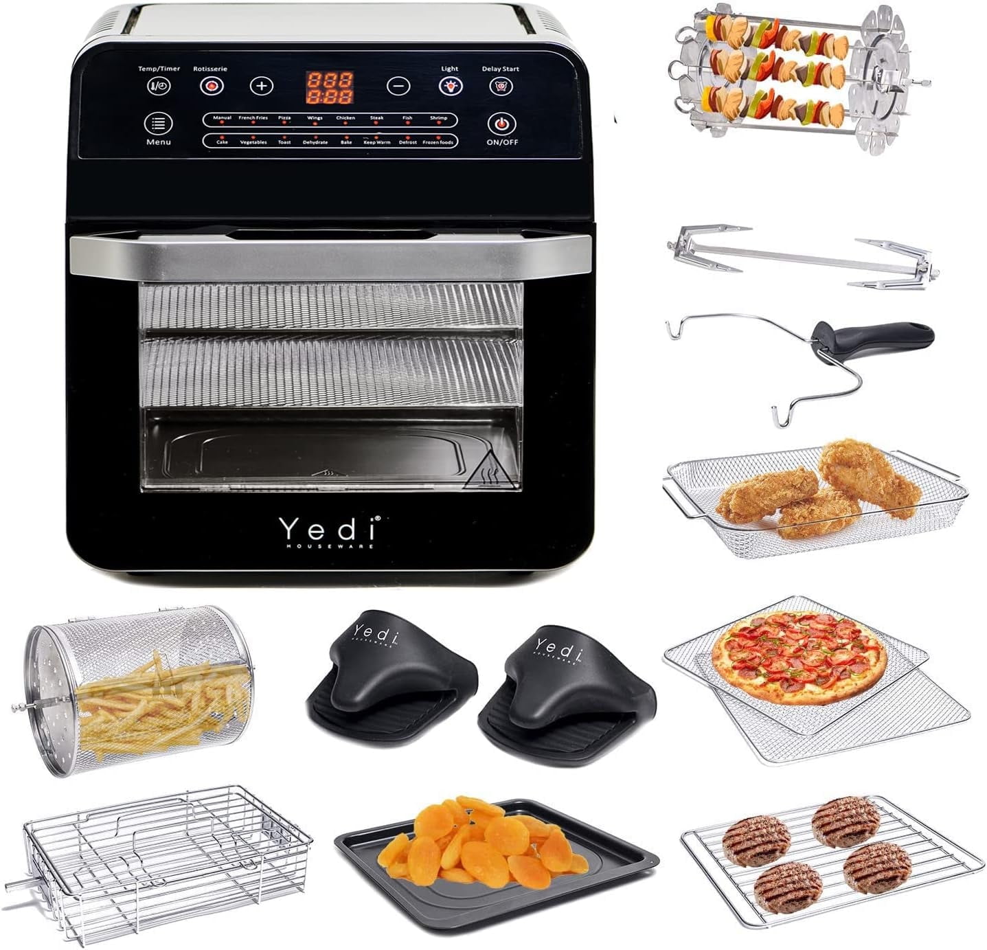 Yedi Total Package Air Fryer Oven XL, 12.7 Quart
