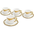 thumbnail image 1 of Yedi YCC786, 6 Oz Fine Porcelain Tea Cups, Glitz Collection Coffee Cups, Set of 4, 1 of 1
