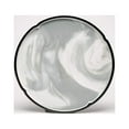 thumbnail image 1 of Yedi YCC818, 9.5" Fine Porcelain 'Marble' Grey Round Plate, Bone China Platter, Set of 4, 1 of 1