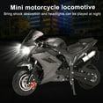 thumbnail image 1 of Yedigre 49cc 4-Stroke Pocket Rocket Motorcycle, Mini Motorcycle, Gas Pocket Motorbike with Front Rear Disc Brakes, Racing Max Speed 25MPH, Dual Headlights, 1 of 8