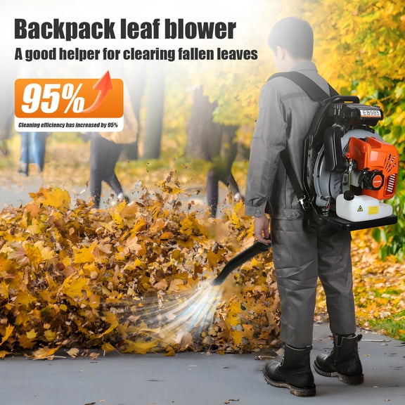 Yedigre 65cc Backpack Leaf Blower - 200MPH, 700CFM, 2-Stroke for Heavy Duty Yard & Snow Clearing