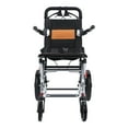 thumbnail image 1 of Yedigre Adult Wheelchair, Lightweight Foldable Transport Wheelchair, Narrow Doorways Wheel Chair, Travel Wheelchair with Handbrake, Shock-absorbing Load Capacity of 80KG, 1 of 12