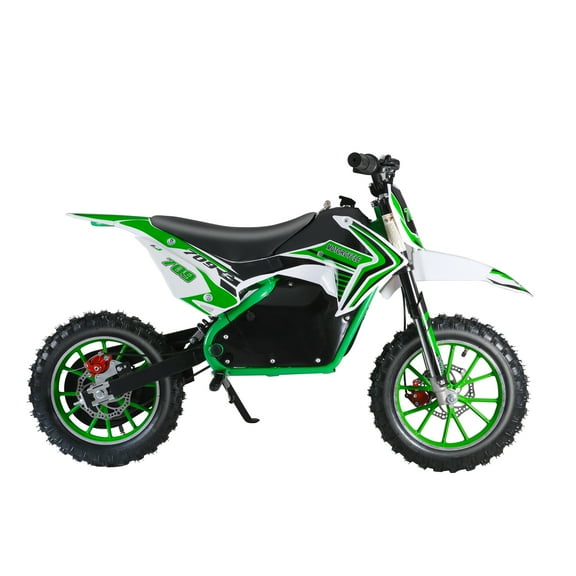 Yedigre Dirt Bike, Rocket Electric Motocross Bike, Off Road Mini Motorcycle, Electric Pocket Motorbike with Mechanical Disc Brakes, 10 Inch Tires
