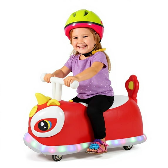 Yedigre Wiggle Car Toy with 4 Wheels, Indoor Outdoor No Batteries Gears Pedals Ride-on Toy with Handle, Just Twist Wiggle Go Swing Car Toy for Kids Ages 2-4