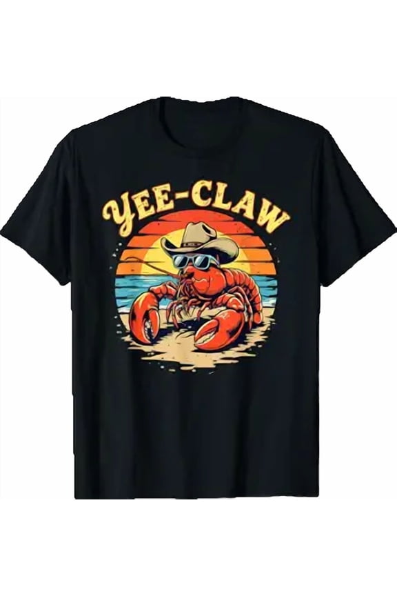 Yee Claw Cowboy Lobster T-Shirt