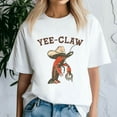 thumbnail image 1 of Yee Claw Yee Haw Crab Shirt, Cowboy Crawfish Meme Shirt, Funny Crawfish Tee, Summer Tee, 1 of 5