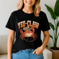 thumbnail image 1 of Yee Claw Yee Haw Crab Shirt, Cowboy Crawfish Meme Shirt, Funny Crawfish Tee, Summer Tee, 1 of 5