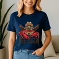 thumbnail image 1 of Yee Claw Yee Haw Crab Shirt, Cowboy Crawfish Meme Shirt, Funny Crawfish Tee, Summer Tee, 1 of 5