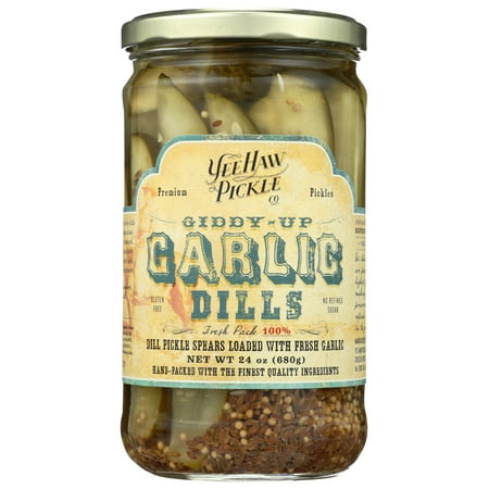 Yee-Haw Pickle Co. Giddy-Up Garlic Dill, 24 oz