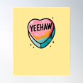 thumbnail image 1 of Yee Haw Valentine Poster Wall Art, Modern Wall Decor For Living Room Bedroom, 12x18 UNFRAMED, 1 of 3
