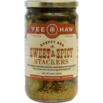 YeeHaw Sweet and Spicy Stackers, 24 oz Jar, 28 g Per Serving