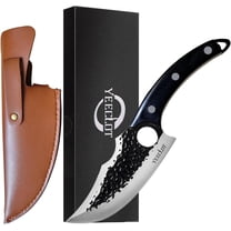 Yeeclot 6 inch Butcher Knife, Bone Knife, Meat Cleaver Knife with Viking Blade, High Carbon Stainless Steel, for Camping Outdoor, BBQ and Kitchen