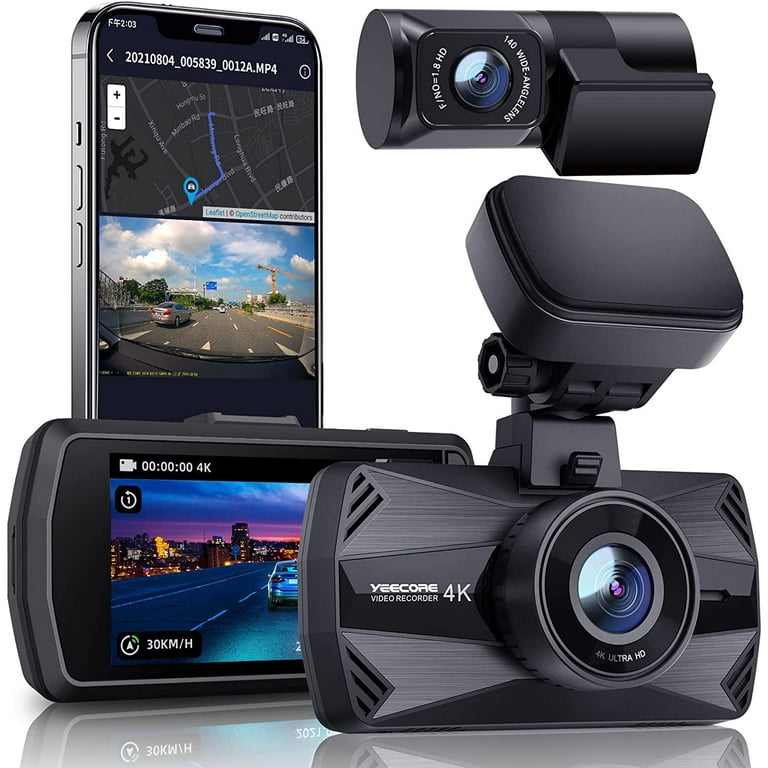 Dash Cam Front Rear 1080P Dash Camera Night Vision Car Camera LCD