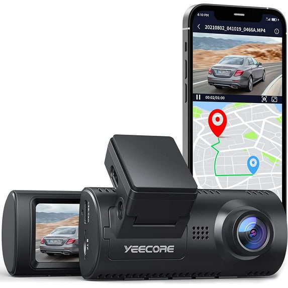 Yeecore Dash Cam, 4K Dash Cam Front UHD 2160P, Car Camera with WiFi GPS, 3.16" LCD, Dash Camera for Cars with WDR, Night Vision, Parking Monitor, G-Sensor, Support 256GB Max
