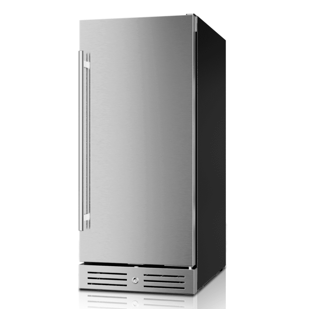 Yeego 15" Built-in Beverage Refrigerator, ±1°F Accuracy, 80 Cans, Stainless Steel Door, Indoor/Outdoor Refrigerator Wine Cooler