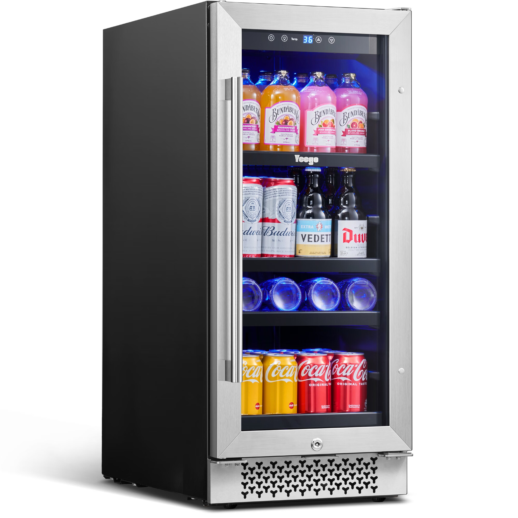 Edgestar Cbr1502sg 24" Wide 142 Can BuiltIn Beverage Cooler