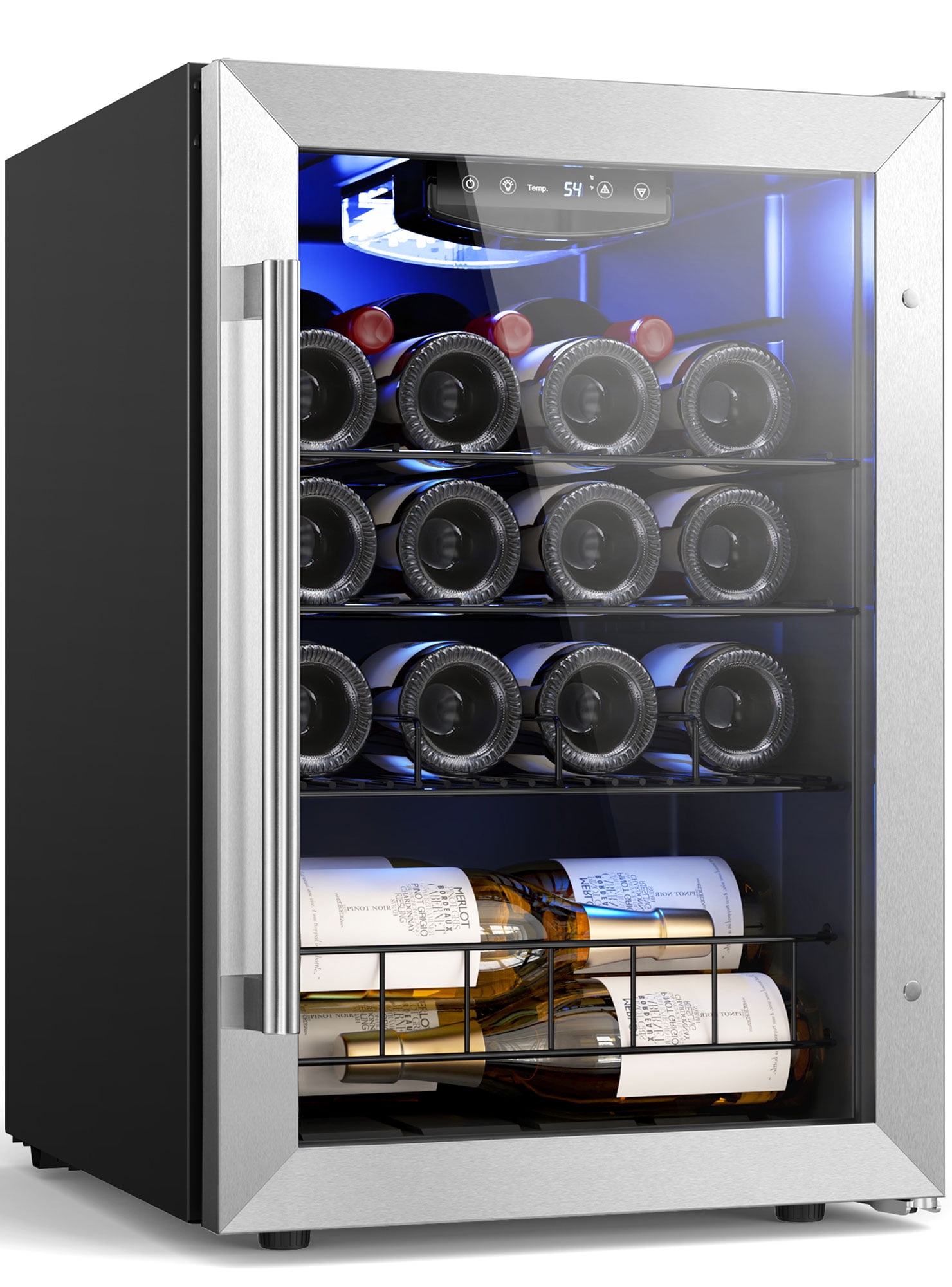 Yeego 20 Bottle Wine Cooler Refrigerator Freestanding Compact Mini Wine