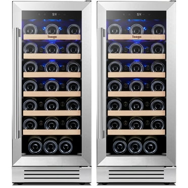 Yeego 30" Wine Refrigerator, Dual Zone Under Counter Wine Cooler Built-in and Freestanding, Hold 66 Standard 750ml Wine Bottles