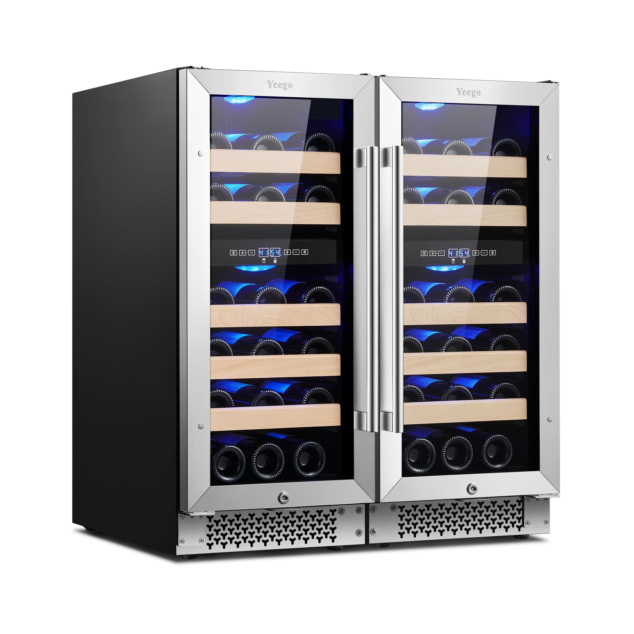 Yeego 30 inch Wine Cooler Refrigerator, Builtin and freestanding Dual