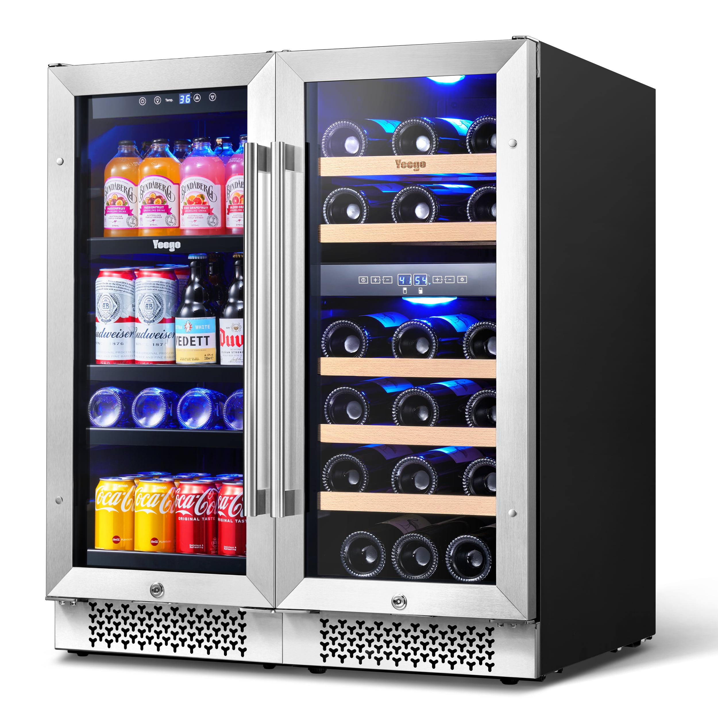 https://i5.walmartimages.com/seo/Yeego-30-inch-Wine-and-Beverage-Refrigerator-Two-15-Wine-Beverage-Coolers-Under-Counter-Freestanding-Wine-Beer-Fridge-Hold-28-Bottles-and-80-Cans_b449a17b-f984-4817-b838-1295c5689525.c56207cd80b95f35670a0cce0f6494b9.jpeg