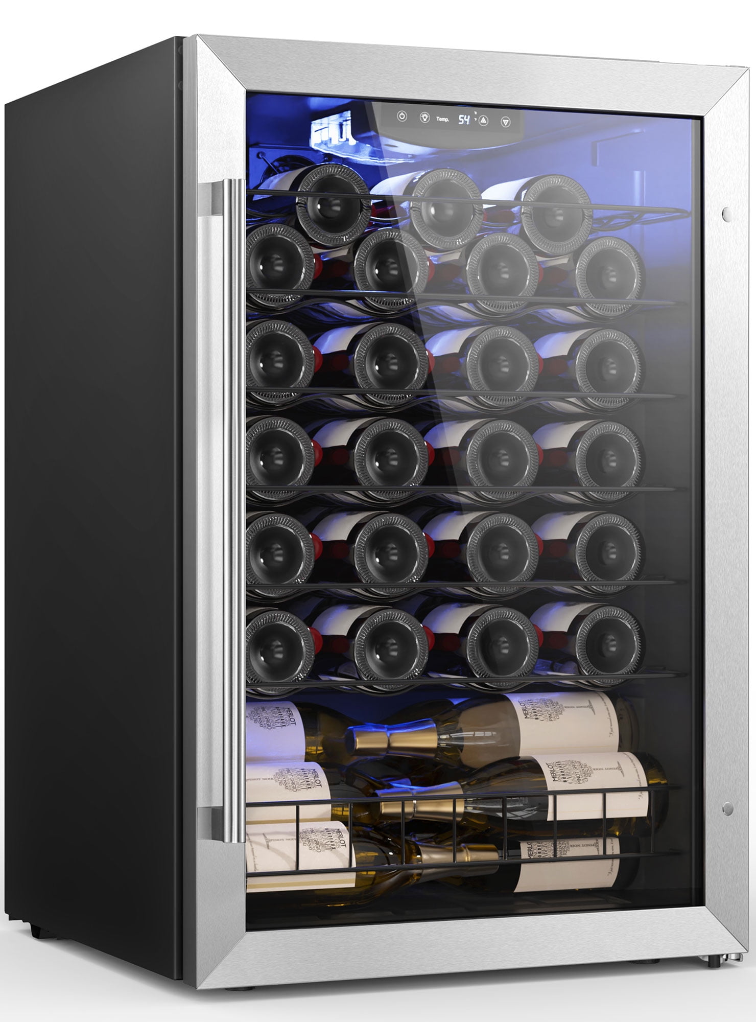 Yeego 47 Bottle Wine Cooler Refrigerator, Freestanding Compact Wine