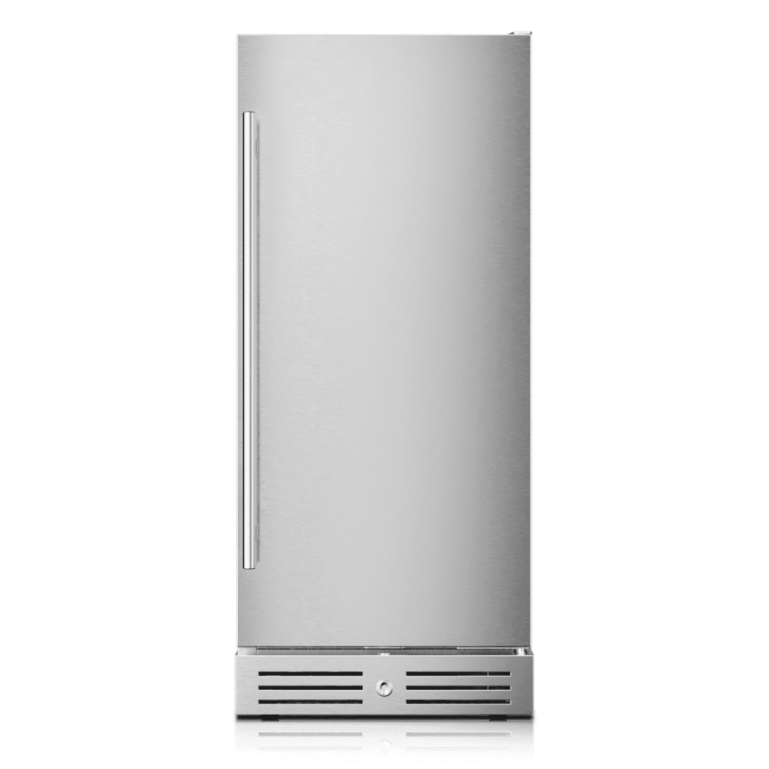 Yeego 80 Cans 15" Undercounter Beverage Fridge, ±1°F High Precision, Stainless Steel Built-in Wine Cooler for Indoor Outdoor Use