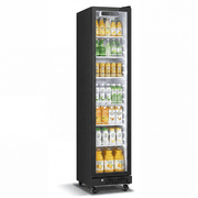 Yeego Commercial Beverage Refrigerator, 8.3 Cu.Ft Glass Door Drink Cooler with LED Light, Adjustable Shelves, 32-50 F, for Home Bar Office Store Restaurant