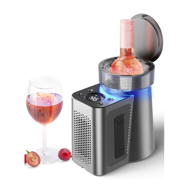 Yeego Electric Wine Chiller, Portable Wine Cooler for 750ml Bottle
