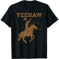 thumbnail image 1 of Yeehaw Bull Riding Texas Funny Western Cowboy Gift Cowboy T-Shirt, 1 of 4