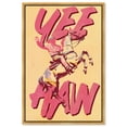thumbnail image 1 of Yeehaw Cowboy Canvas Trendy Western Print by Art Remedy, Gold Frame, 10" x 15", 1 of 7