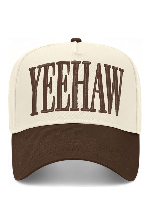 Yeehaw Hat (Brown/Natural)