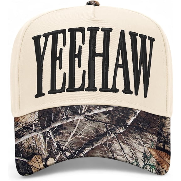 Yeehaw Hat (Tree Camo/Natural)