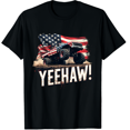 thumbnail image 1 of Yeehaw Shirt Monster Truck Gift 4th of July Graphic Black T-Shirt for Men and Women, 1 of 2