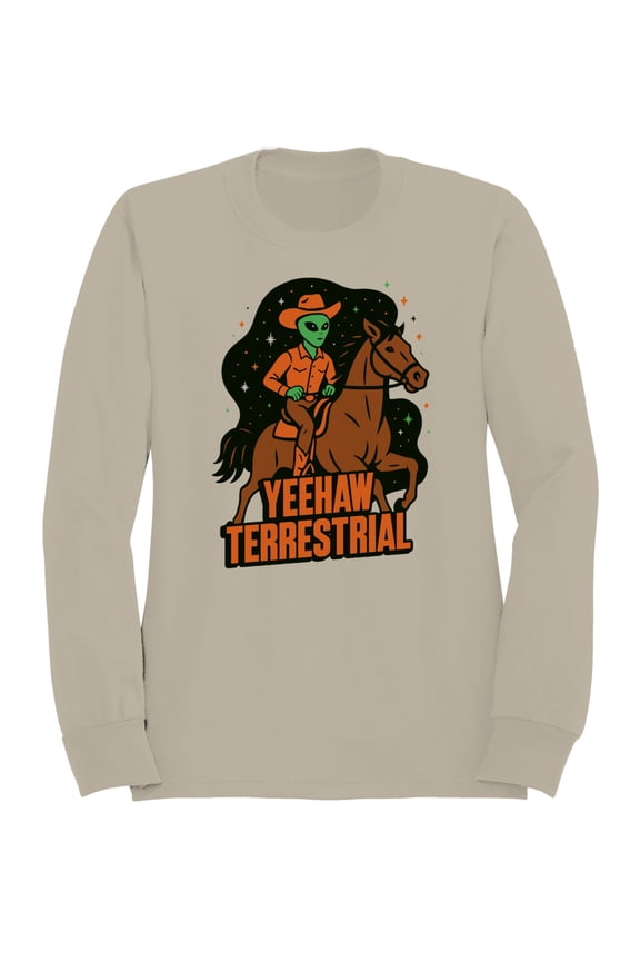 Yeehaw Terrestrial Alien Cowboy Men's Sweatshirt