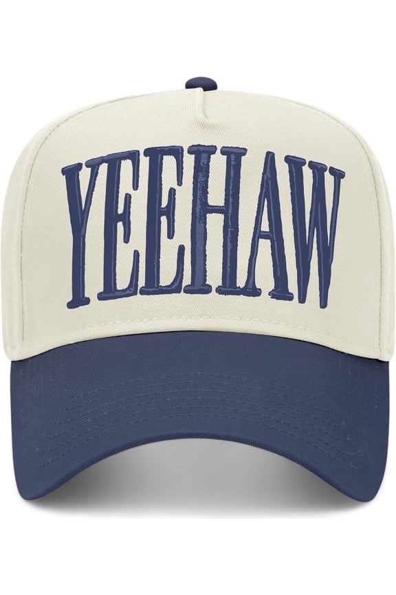 Yeehaw Vintage Trucker Hat | Premium Snapback Baseball Hat For Men & Women Unisex