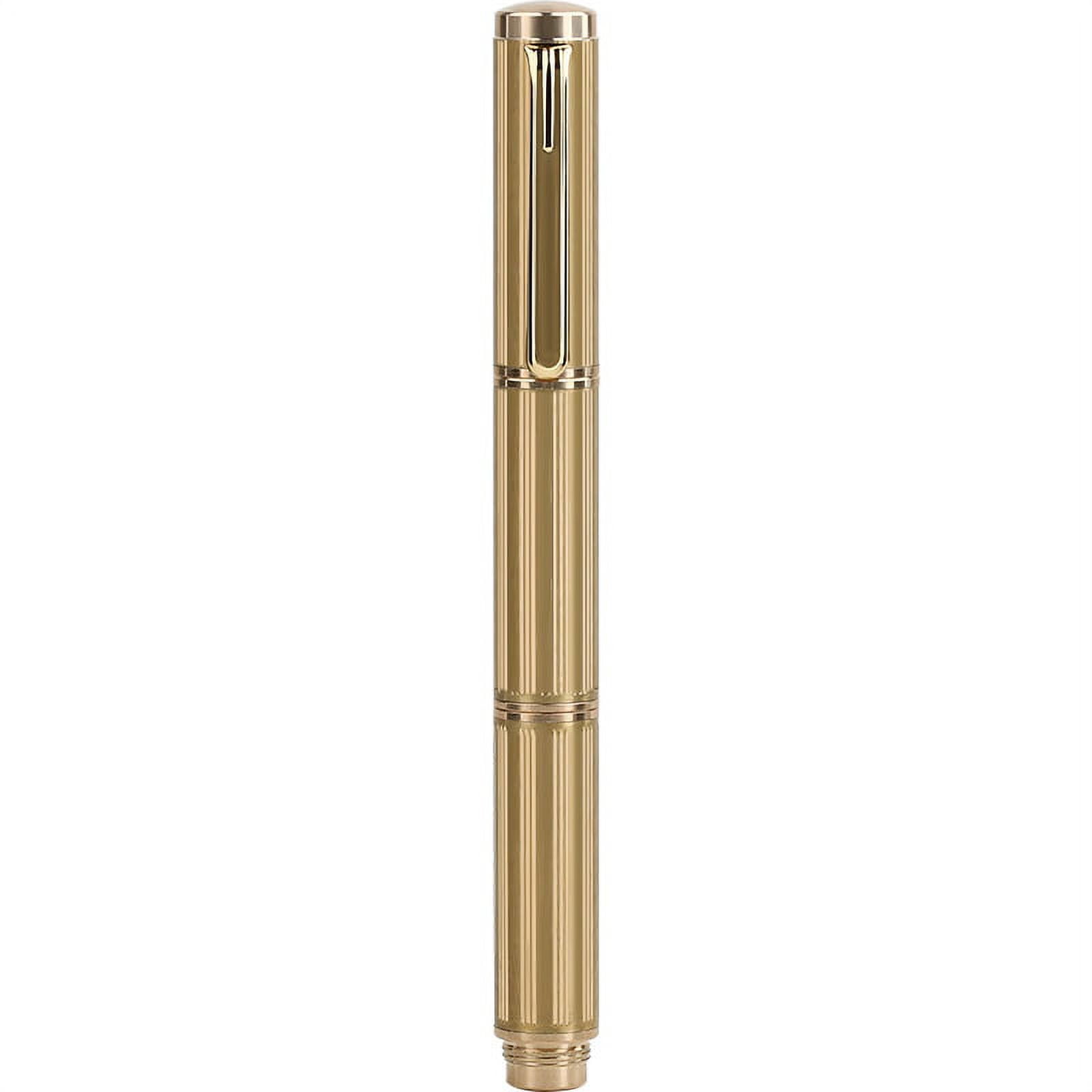 Pocket fountain pen brass, F