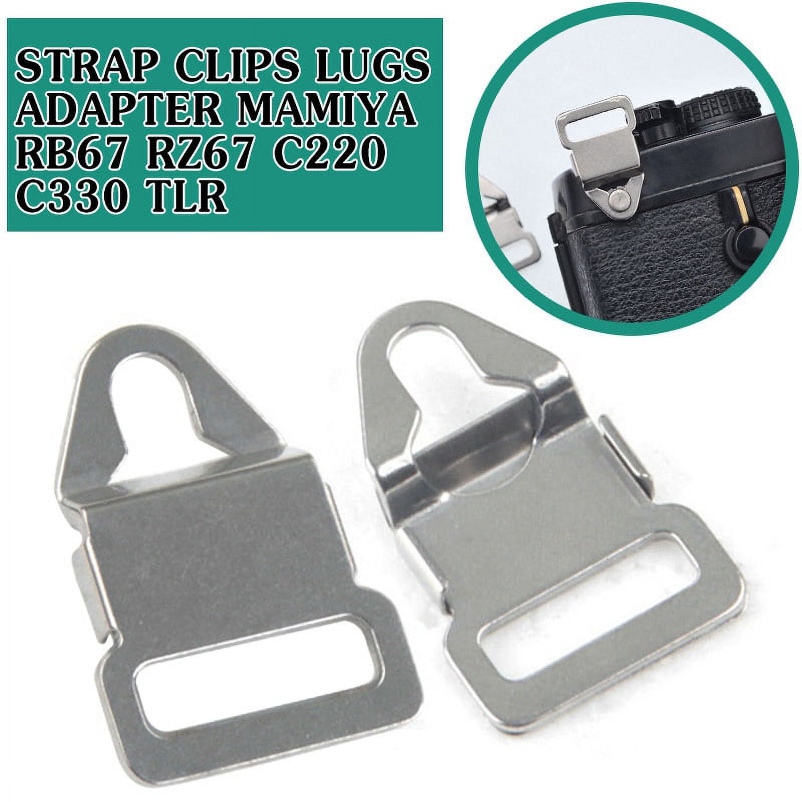 【miya②/3】 YeekTok 2x Strap Clips Lugs Adapter Mamiya RB67 RZ67 C220