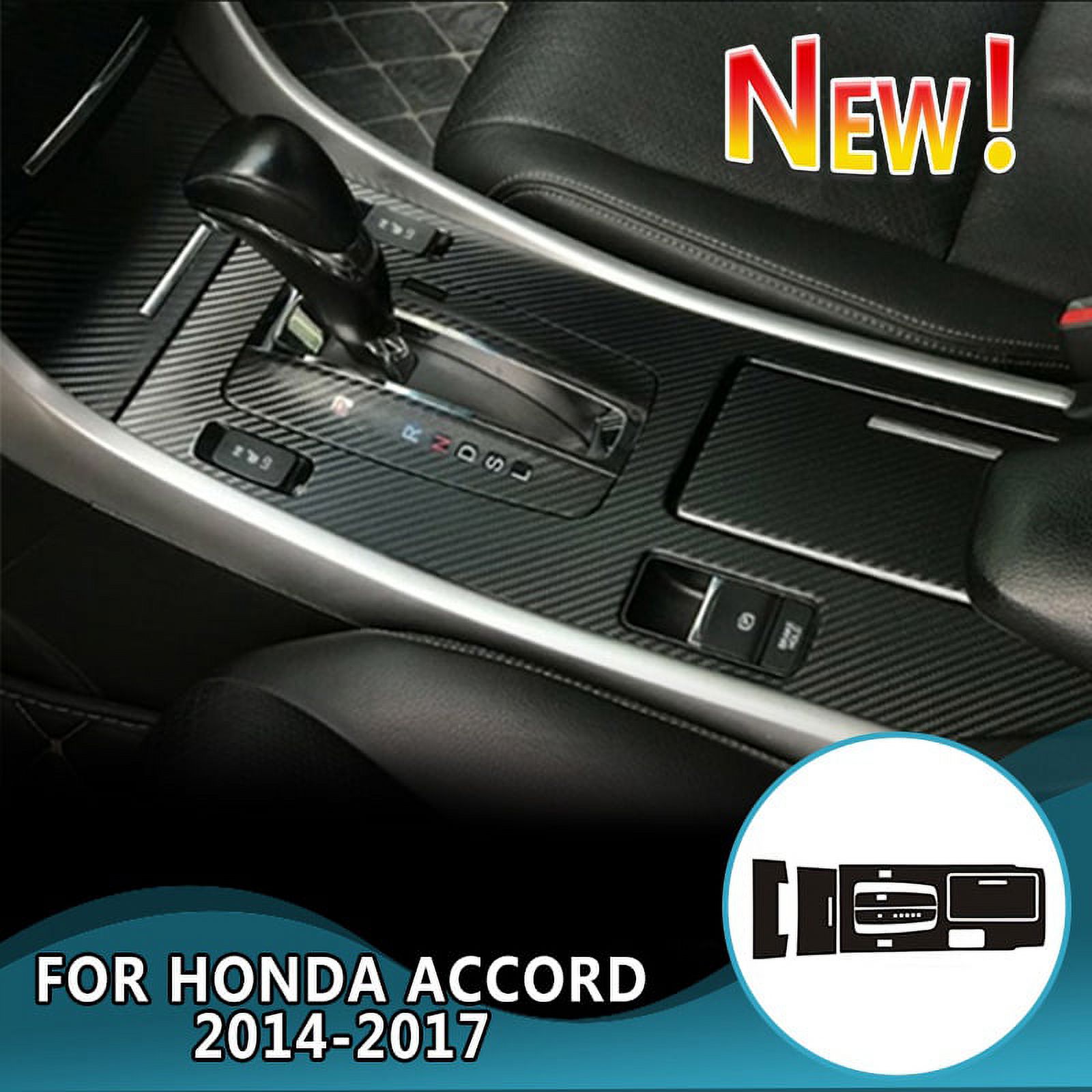 Car Interior Window Switch Panel Cover Trim For Honda Accord 2018 2019 2020 2021 Left Hand Drive Carbon Fiber Decoration Parts - 34