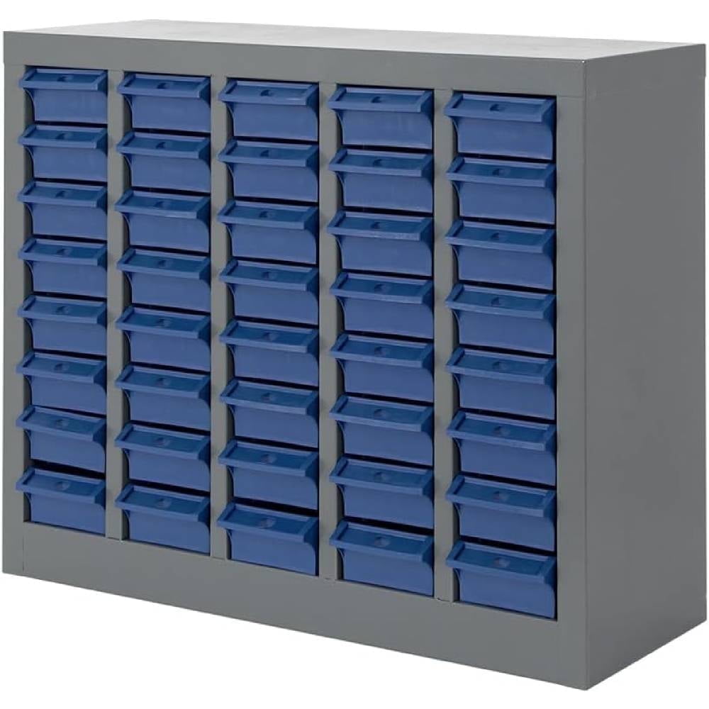 Yeeoy 40 Drawers Parts Cabinet Bolt and Nut Tool Storage Cabinet Part Cabinet Organization Shelves with ABS Material Drawer for Tool Hardware Storage, Grey