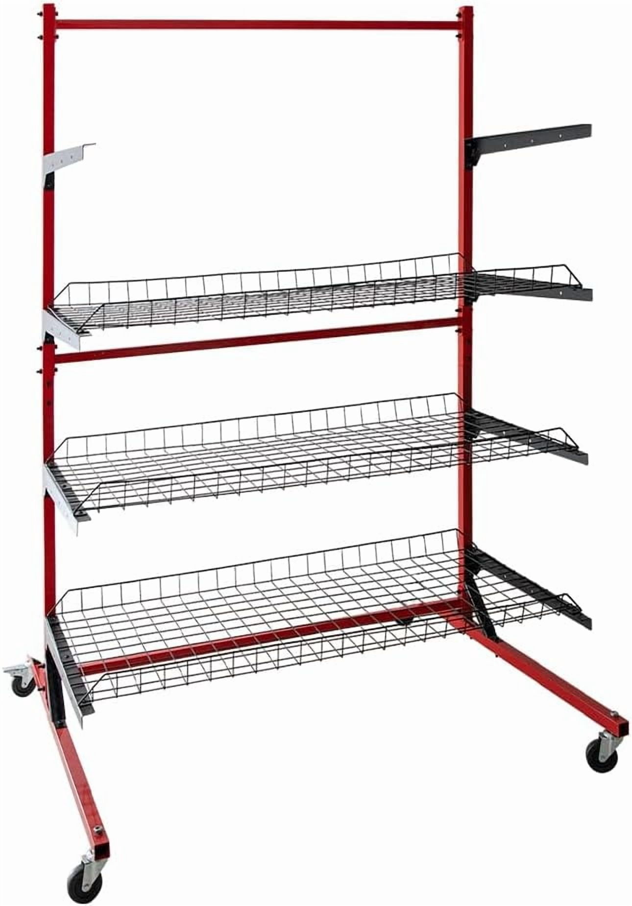 Yeeoy Heavy Duty Parts Management Cart, Auto Body Rolling Parts Rack, 3 ...