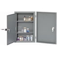 thumbnail image 1 of Yeeoy Locking Narcotics Safe, Wall Mounted Medicine Cabinet with Lock & Double Door, Secure Steel Drug Cabinet Medicine Storage Safe Box for Home School Office, 1 of 8