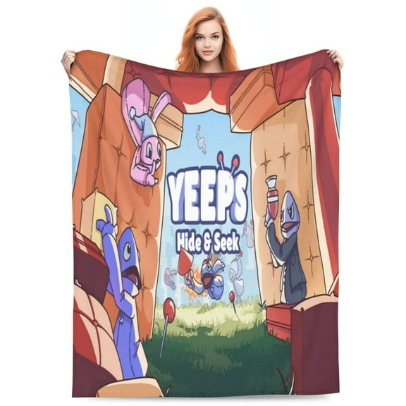 Yeep-s Hide and See Blankets Lightweight Throw Blanket Soft Fleece Blanket Birthday Sofa Bedding Blanket For All Season 40"x30"