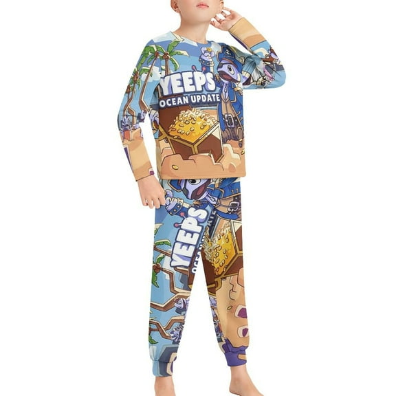 Yeeps Hide And Seek Pajama Suit Sleepwear Long Sleeve Top And Pants Pajama Set Home