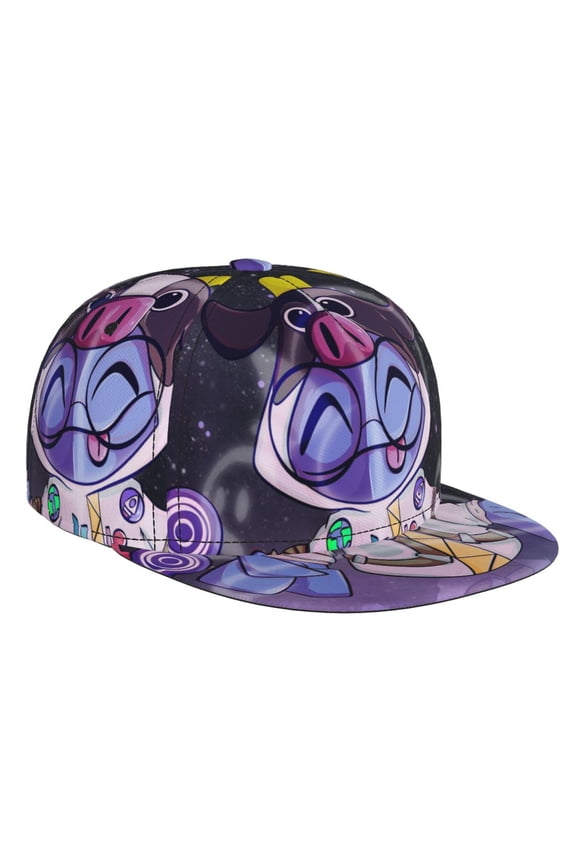 Yeeps Hide and Seek Flat Brim Bill Baseball Cap Adjustable Hat Hip Hop Caps for Dad Kids Men Women