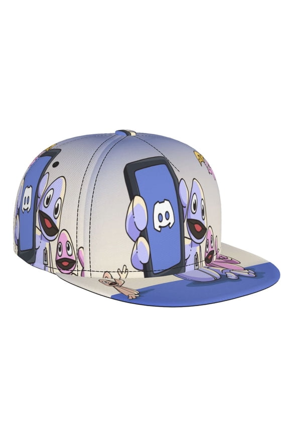 Yeeps Hide and Seek Flat Brim Bill Baseball Cap Adjustable Hat Hip Hop Caps for Dad Kids Men Women