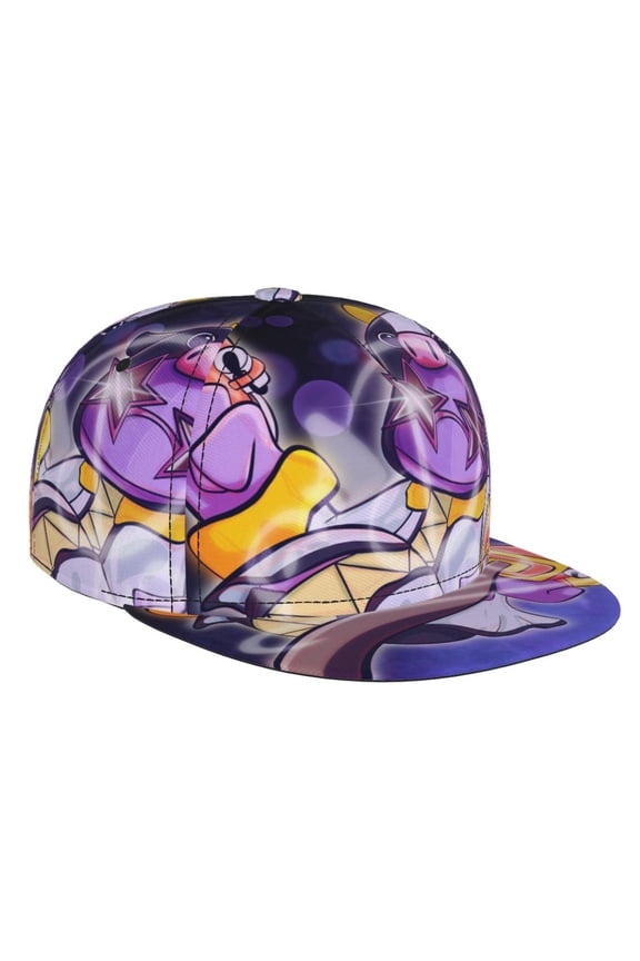 Yeeps Hide and Seek Flat Brim Bill Baseball Cap Adjustable Hat Hip Hop Caps for Dad Kids Men Women